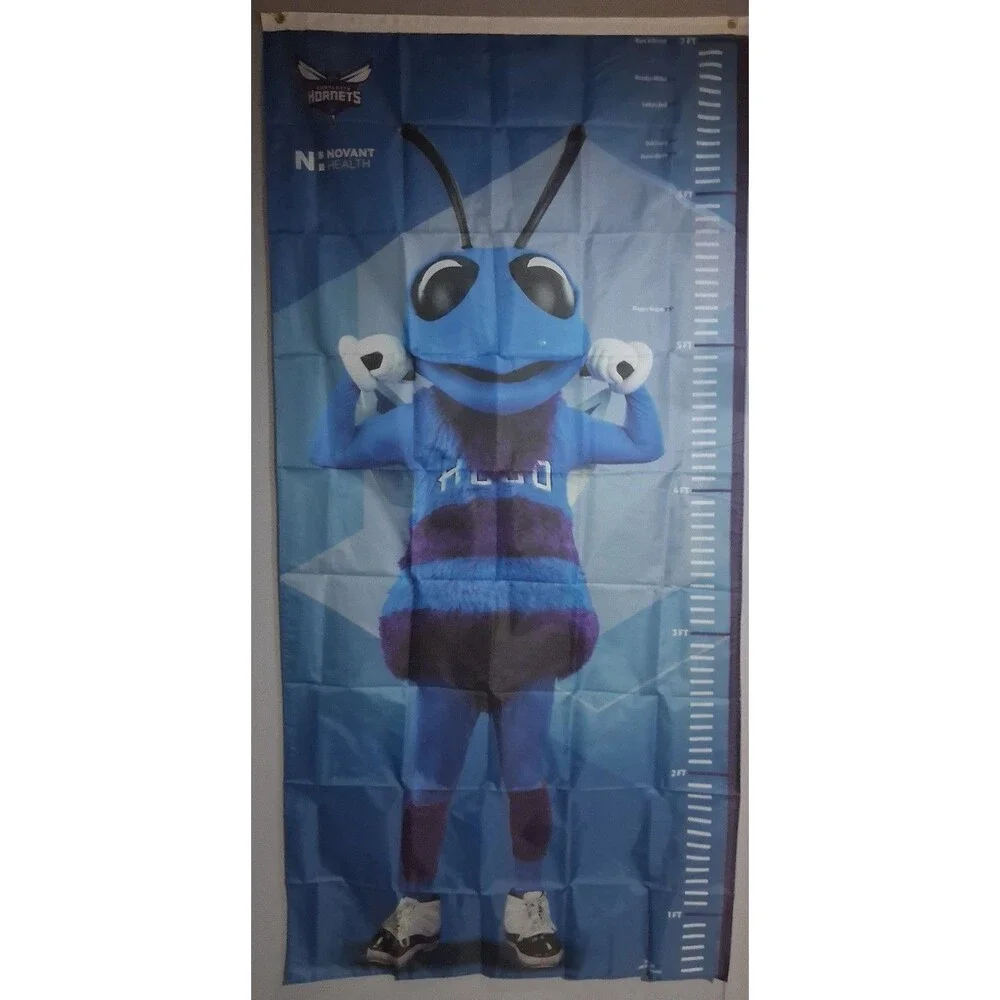 Charlotte Hornets Mascot Height Chart Wall Tapestry